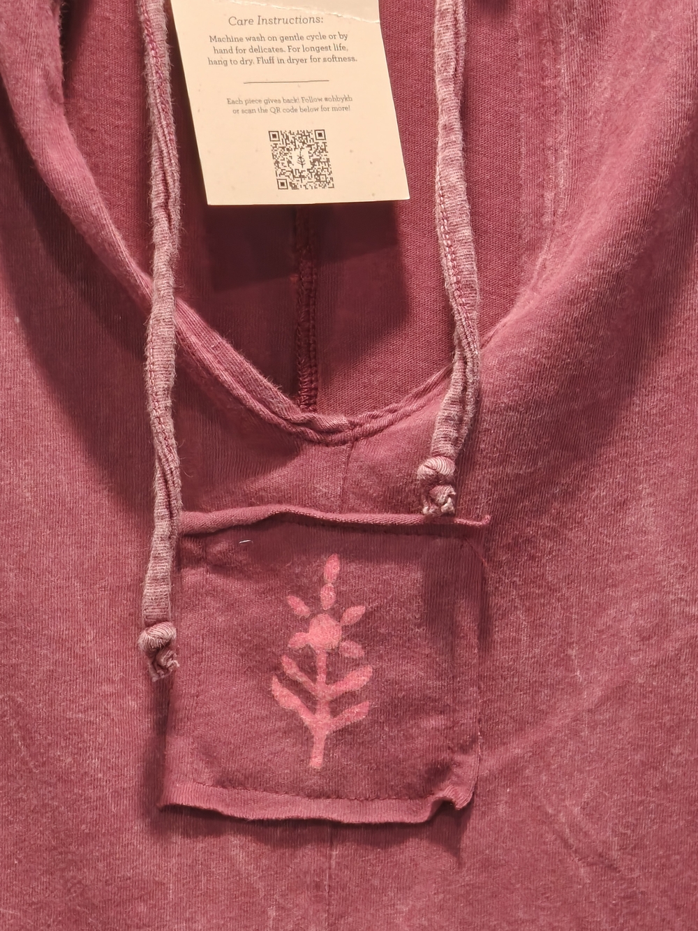 Kantha Bae Burgundy Open Hands Dreamline Jumpsuit - Picture 4 of 4